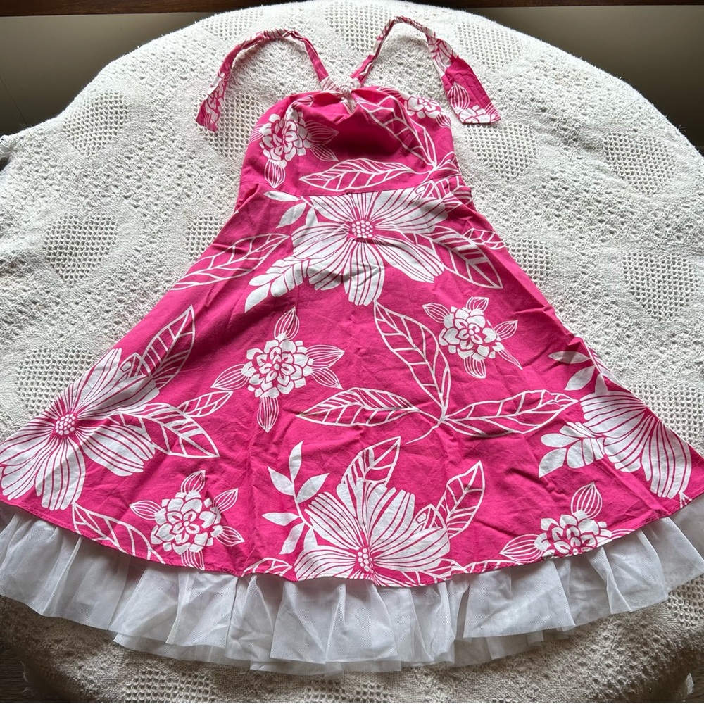 Rare Editions Pink Floral Kids Dress